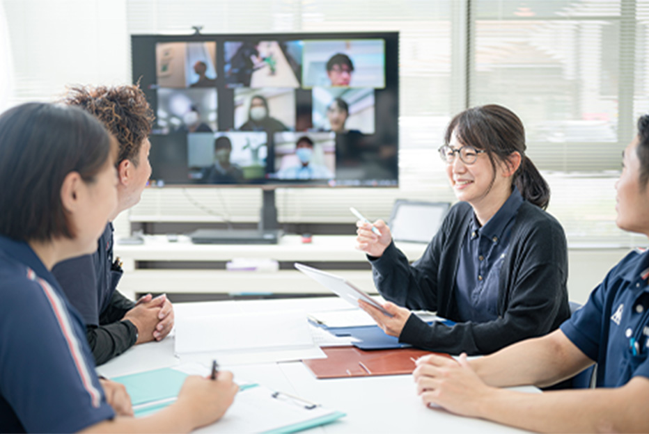 イメージ：ZOOMを活用した会議時間の短縮